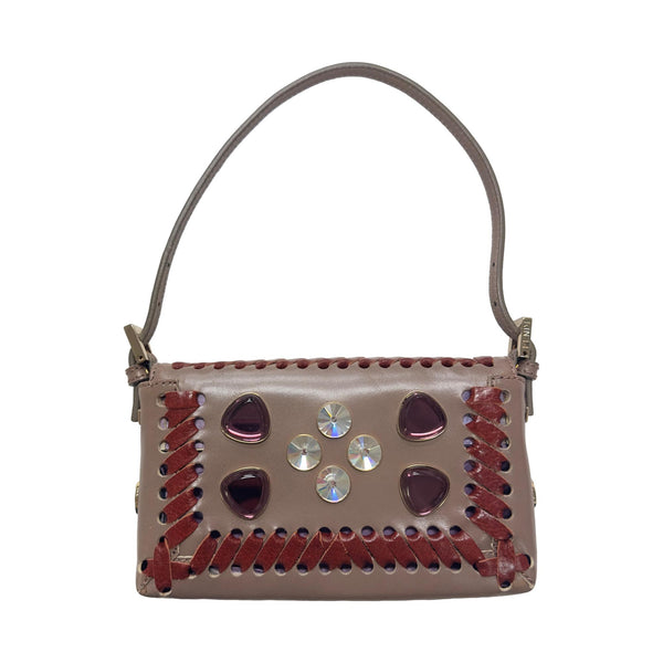 Fendi Jeweled Mini Stitch Baguette