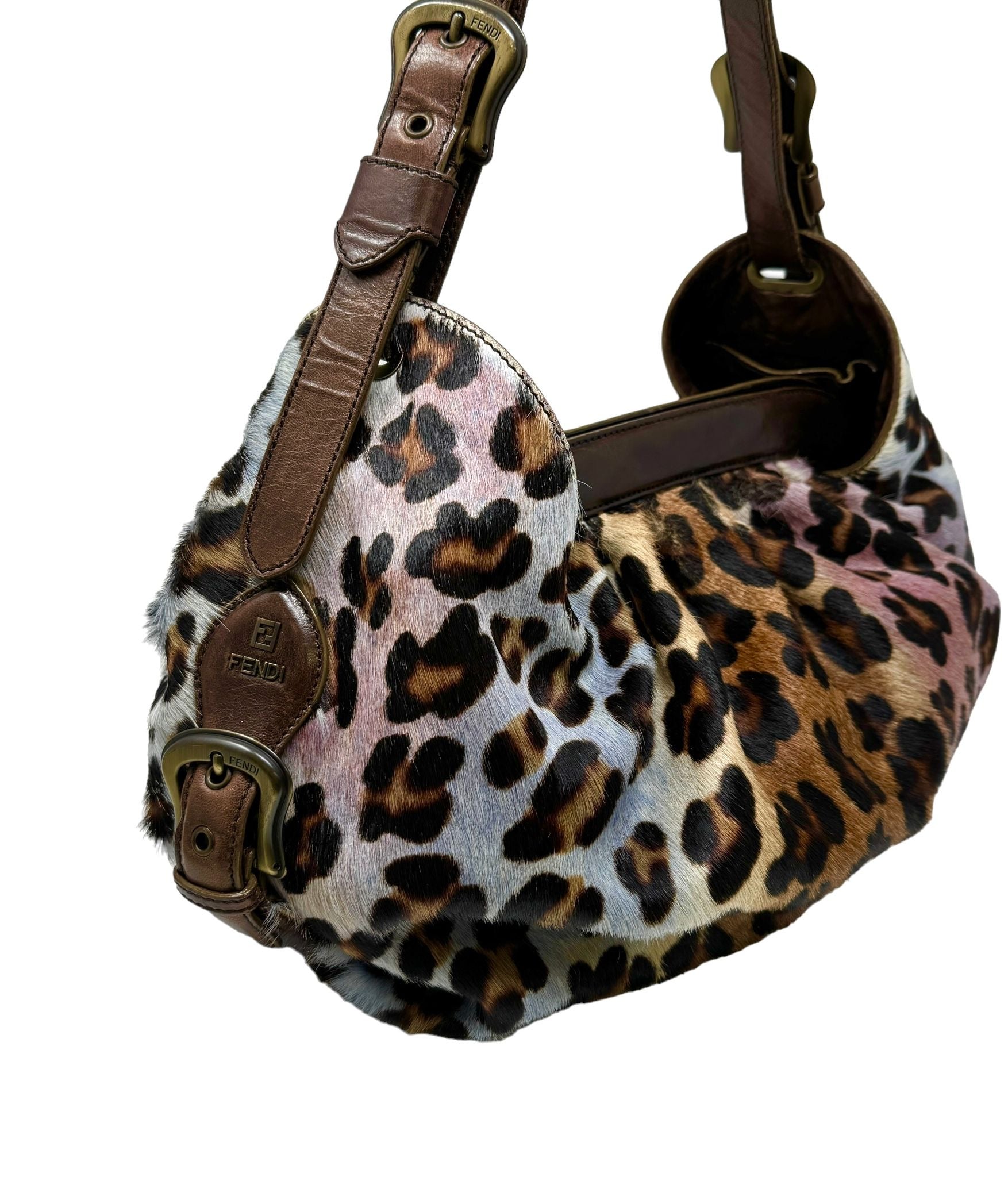 Fendi Multicolor Cheetah Shoulder Bag