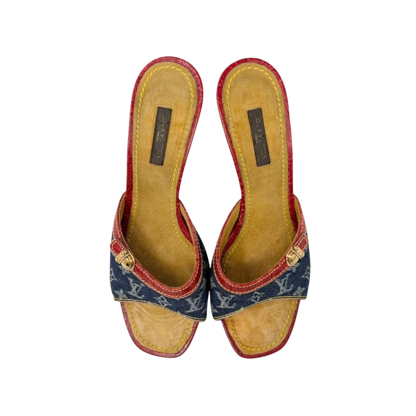 Louis Vuitton Denim Monogram Heels