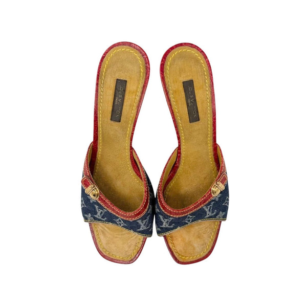 Louis Vuitton Denim Monogram Heels
