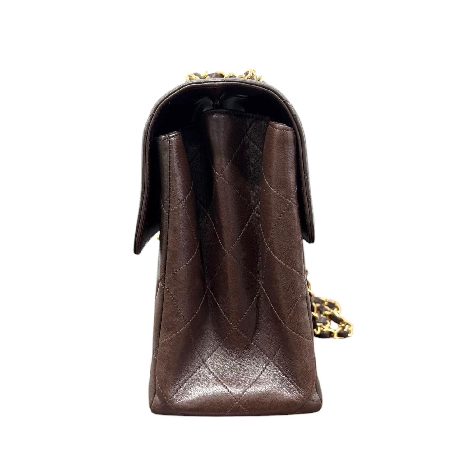 Chanel Brown Double Faced Flap Bag