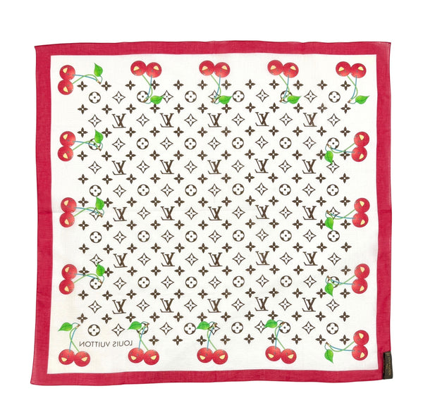Louis Vuitton Monogram Cherry Scarf
