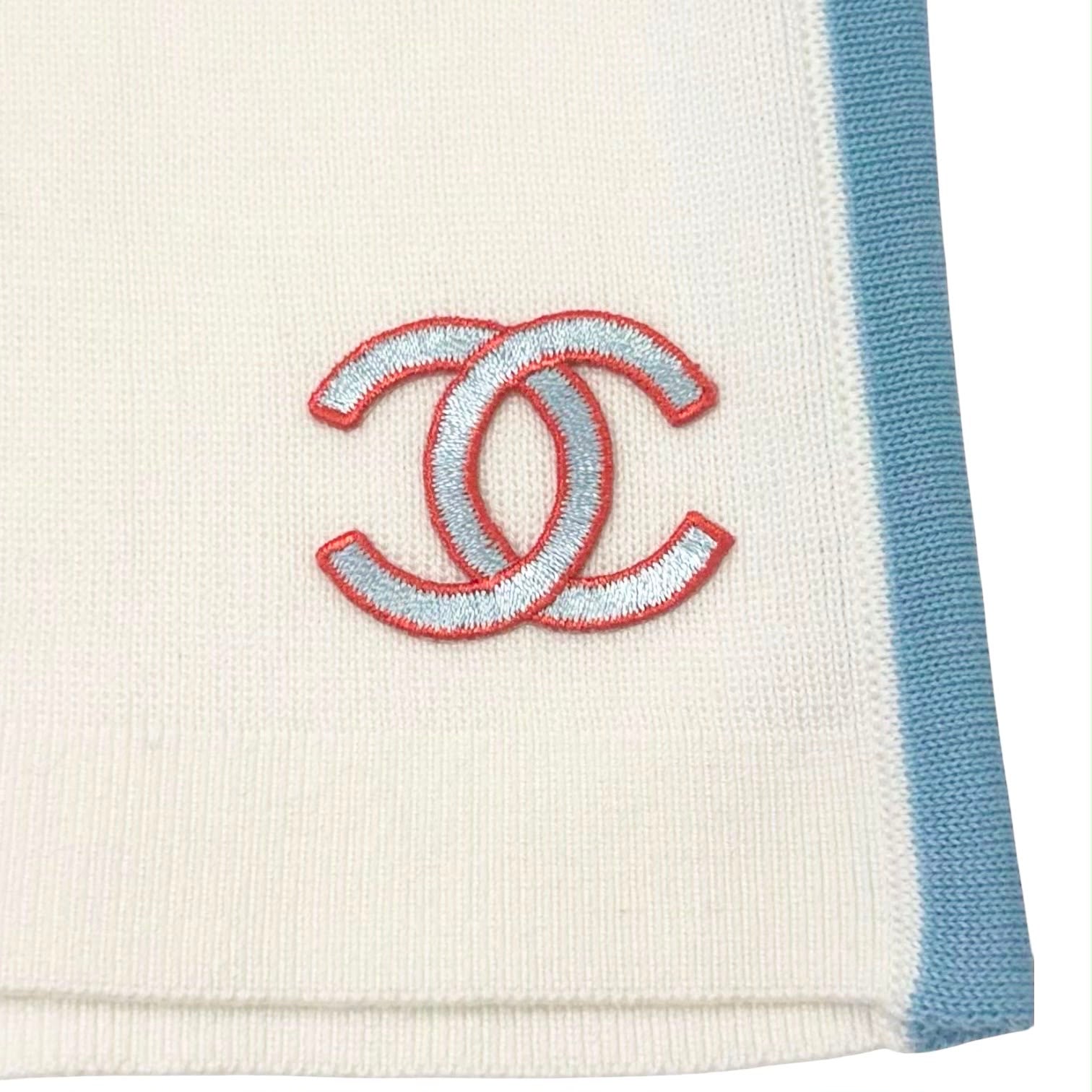 Chanel White Logo Tank Top