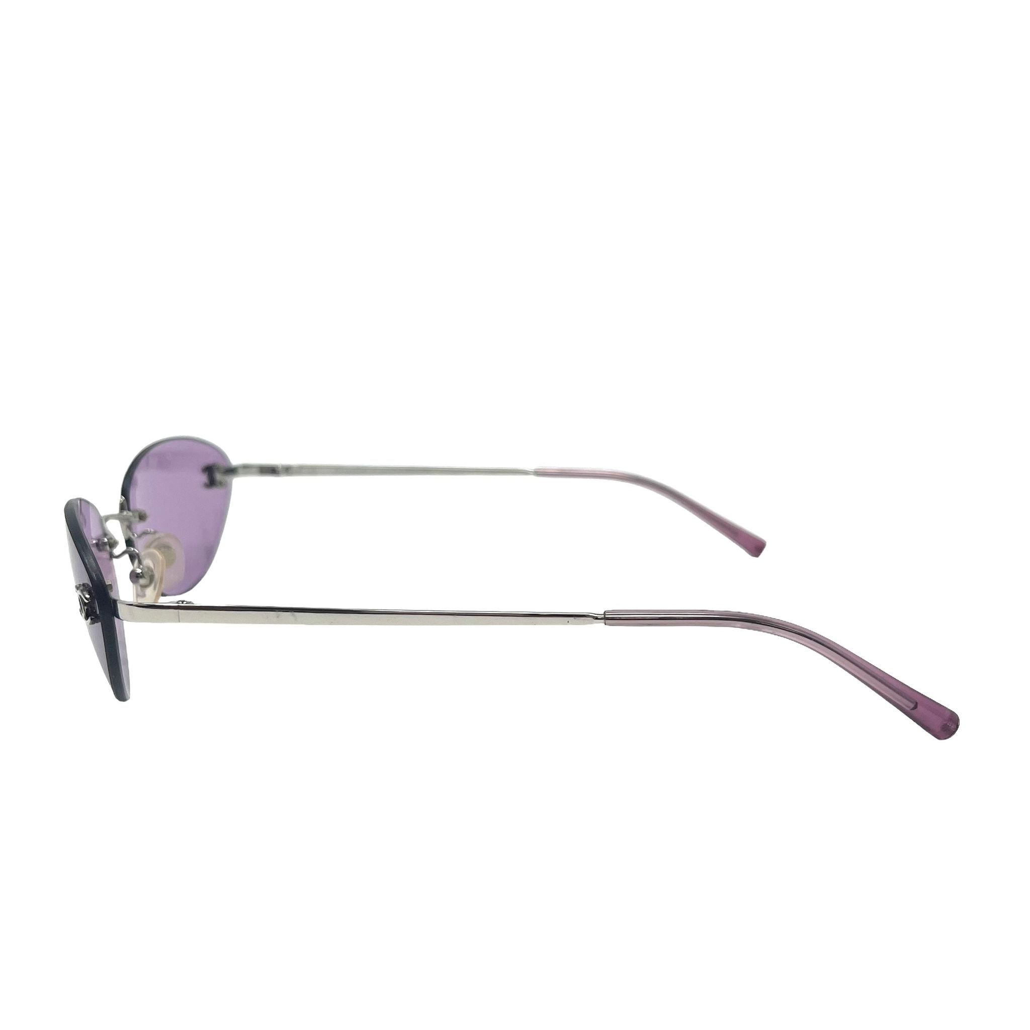 Chanel Mini Purple Logo Sunglasses – Treasures of NYC