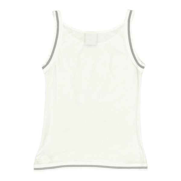 Chanel White Logo Tank Top
