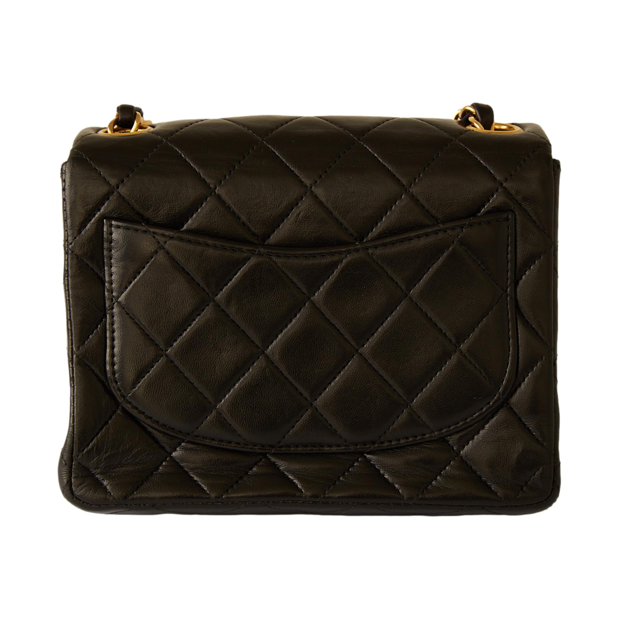 Chanel Black Lambskin Small Flap Bag