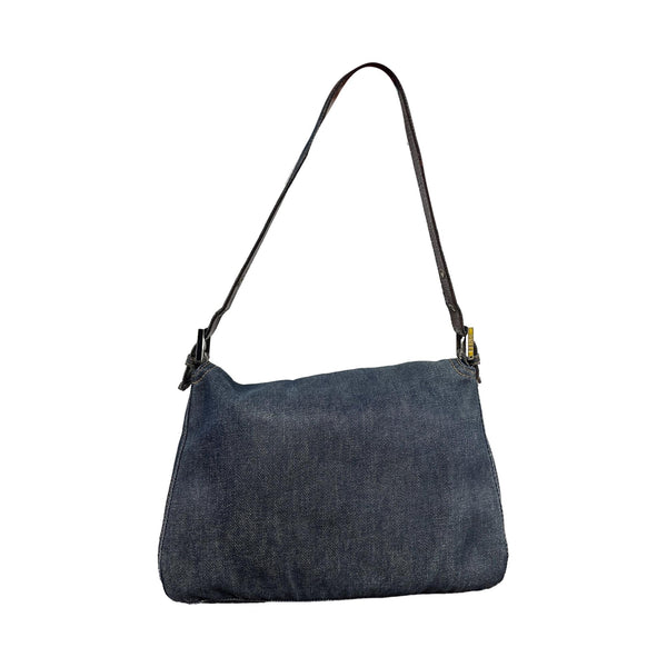 Fendi Denim Mamma Baguette Bag