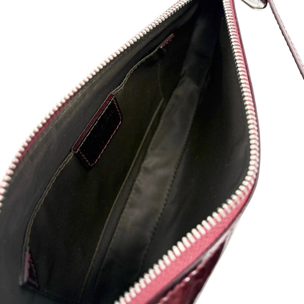 Dior Burgundy Patent Shoulder Bag