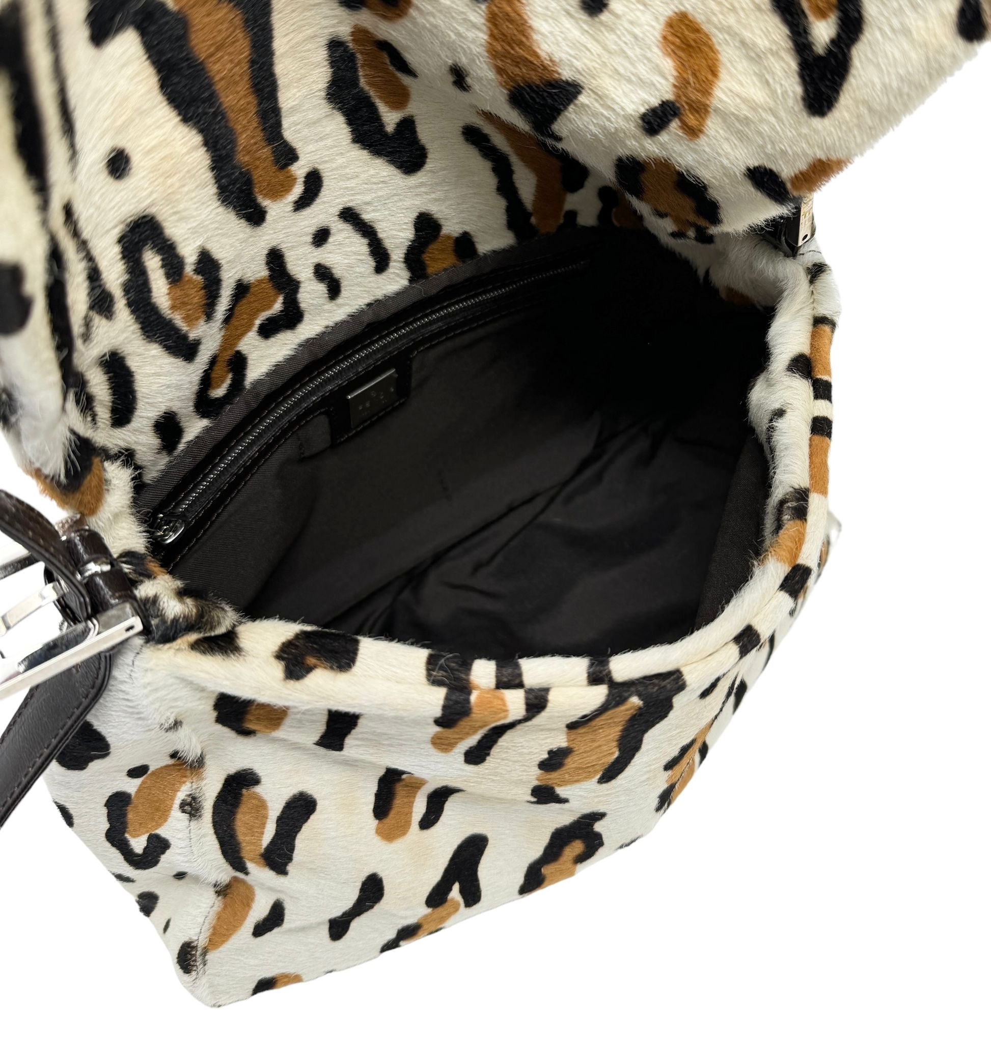 Fendi Cheetah Calf Hair Baguette Bag