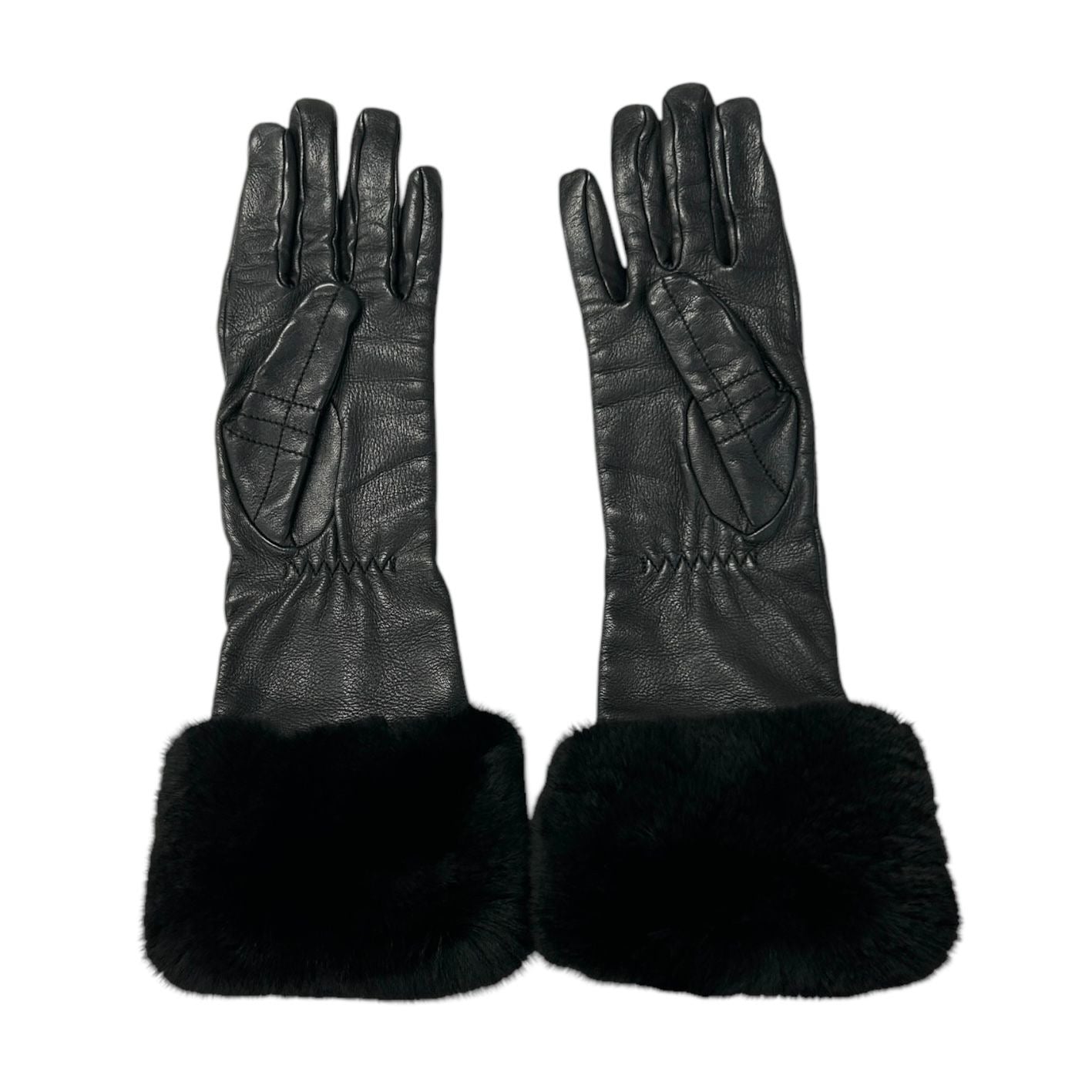 Chanel Gloves With Fur CHANEL Pre-Owned 1990-2000 Fur Gloves