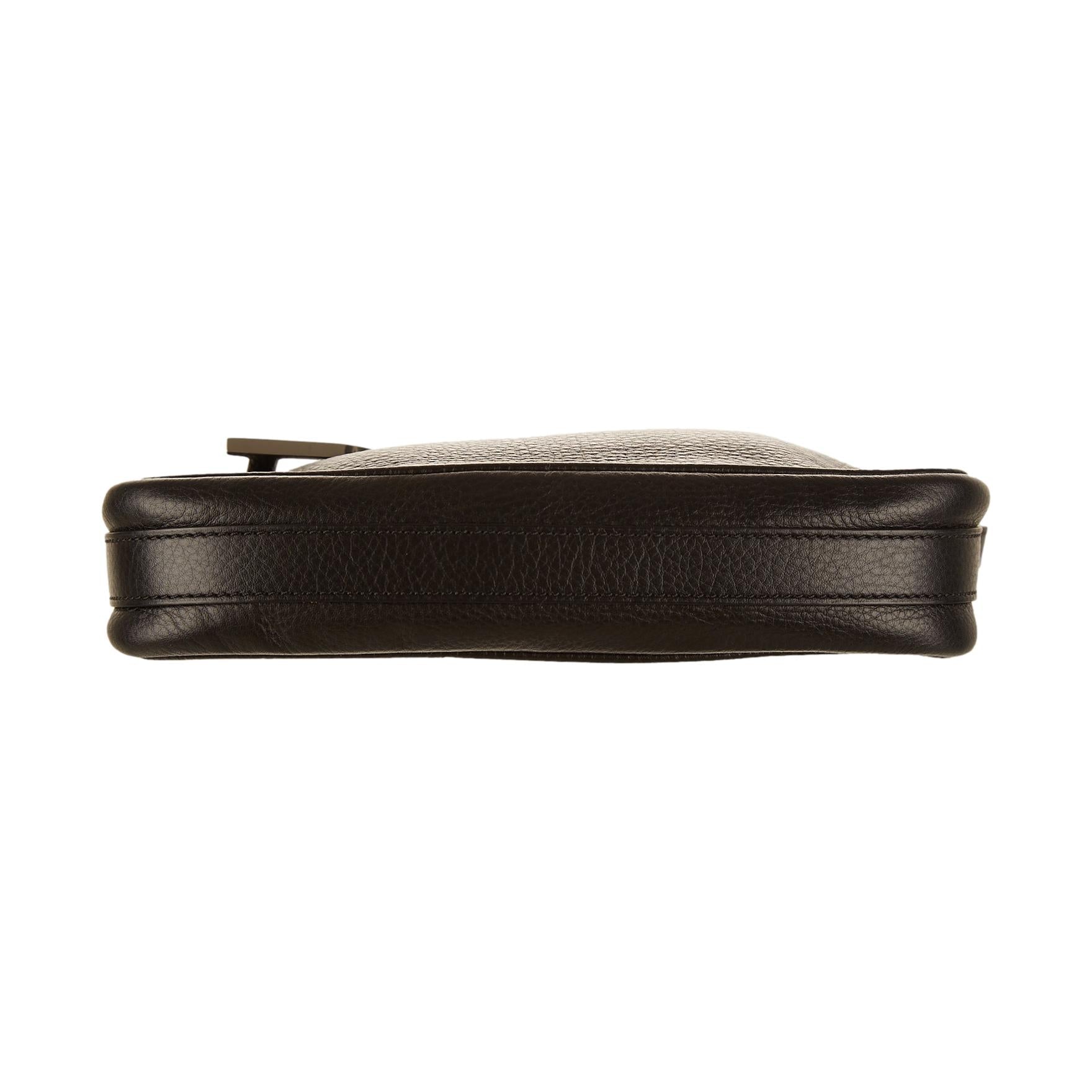 Dior Black Leather Shoulder Bag