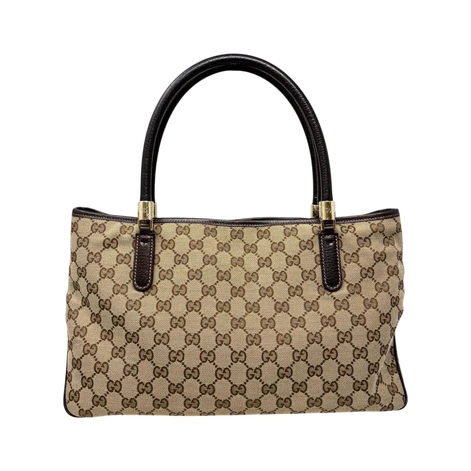 Gucci Tan Canvas Shoulder Tote