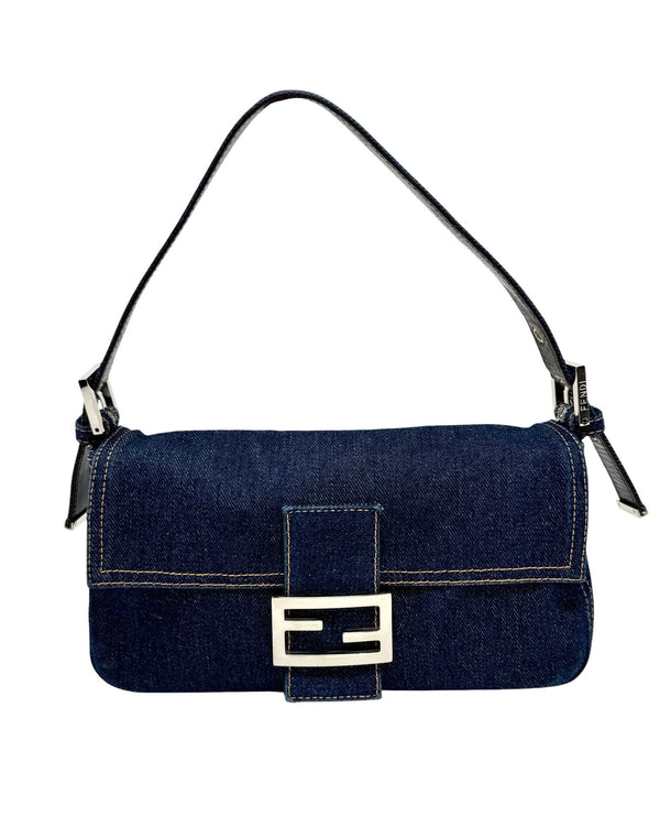 Fendi Denim Baguette Bag