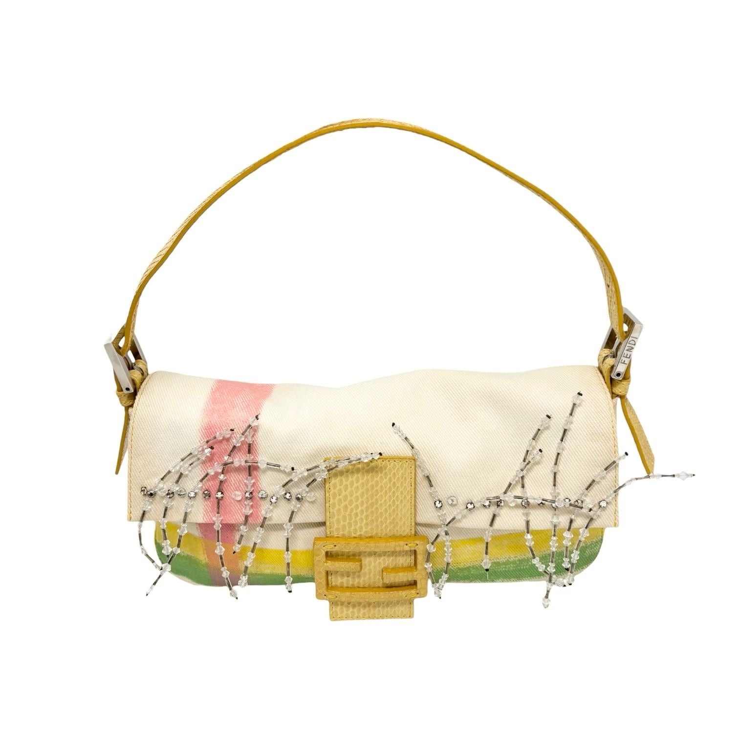 Fendi Pastel Beaded Baguette