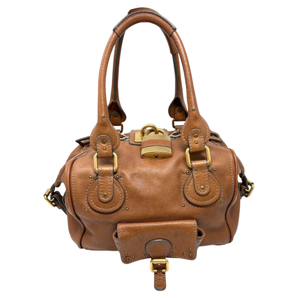 Chloe Tan Paddington Lock Shoulder Bag