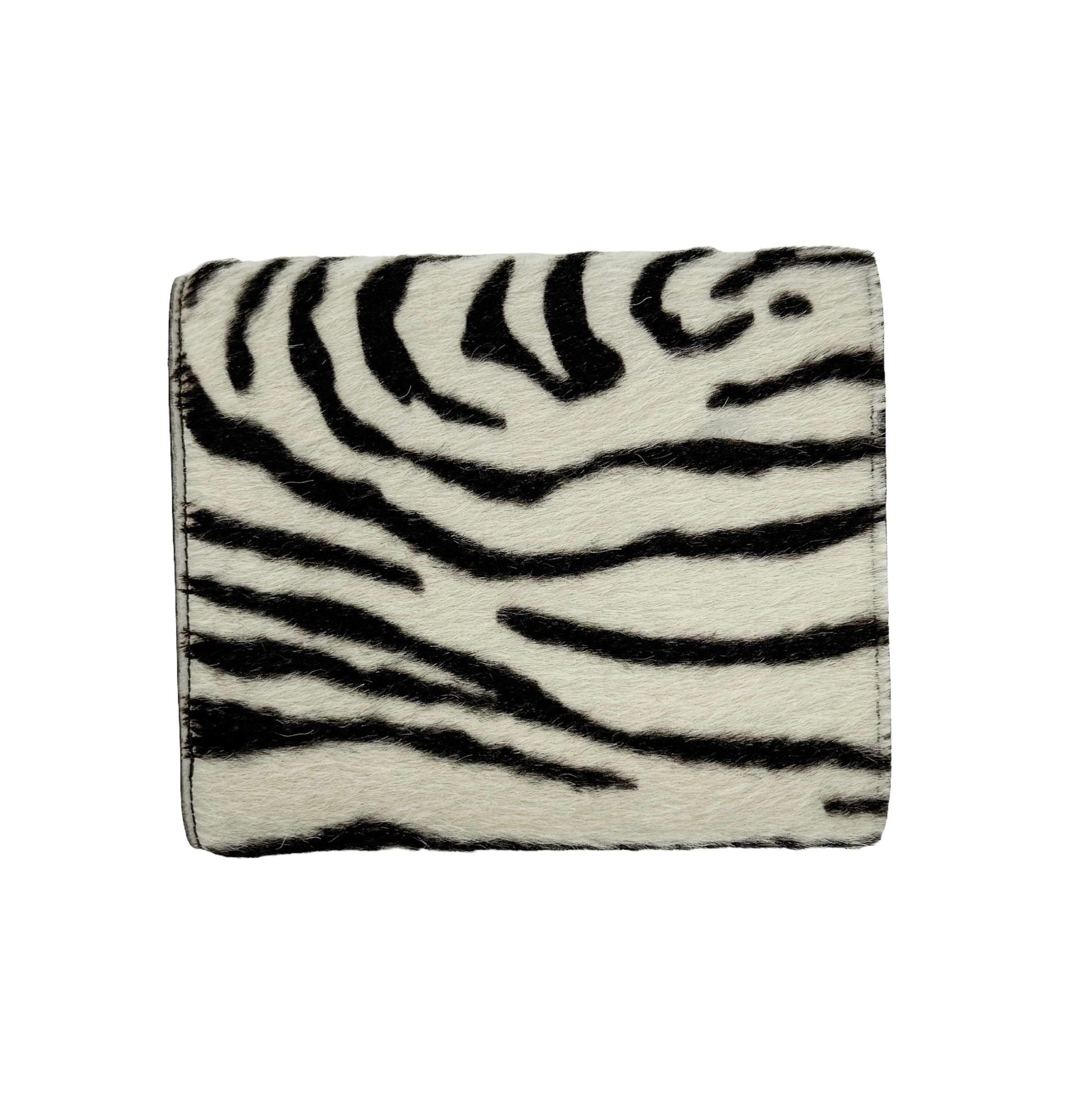 Prada Zebra Calfhair Wallet