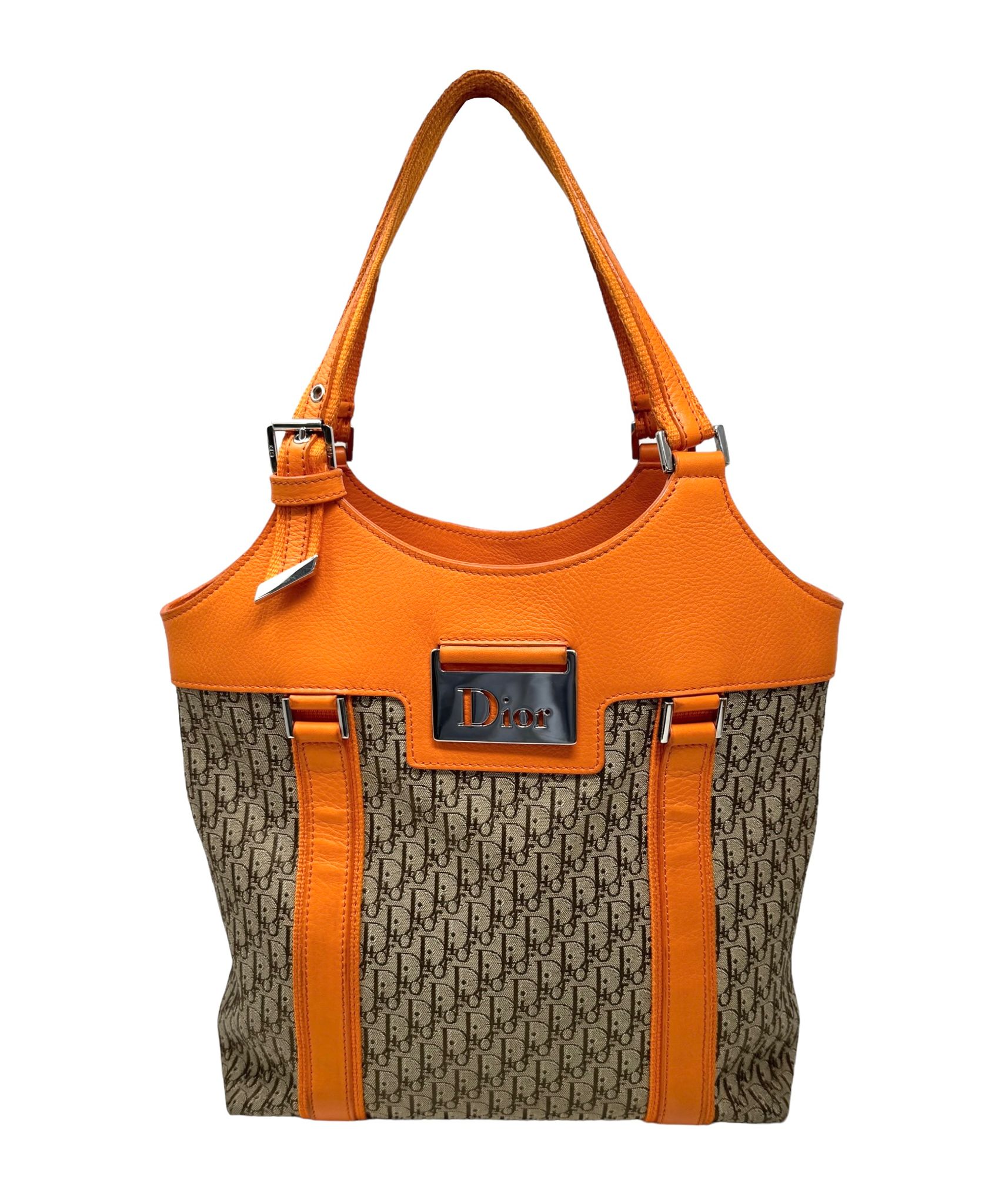 Dior Orange Logo Shoulder Bag