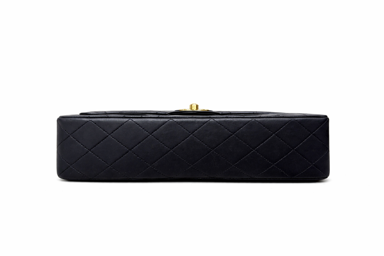 Chanel Black Lambskin Medium Double Flap Bag