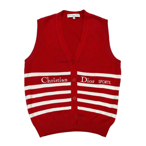 Dior Sports Red Button Vest – Treasures of NYC