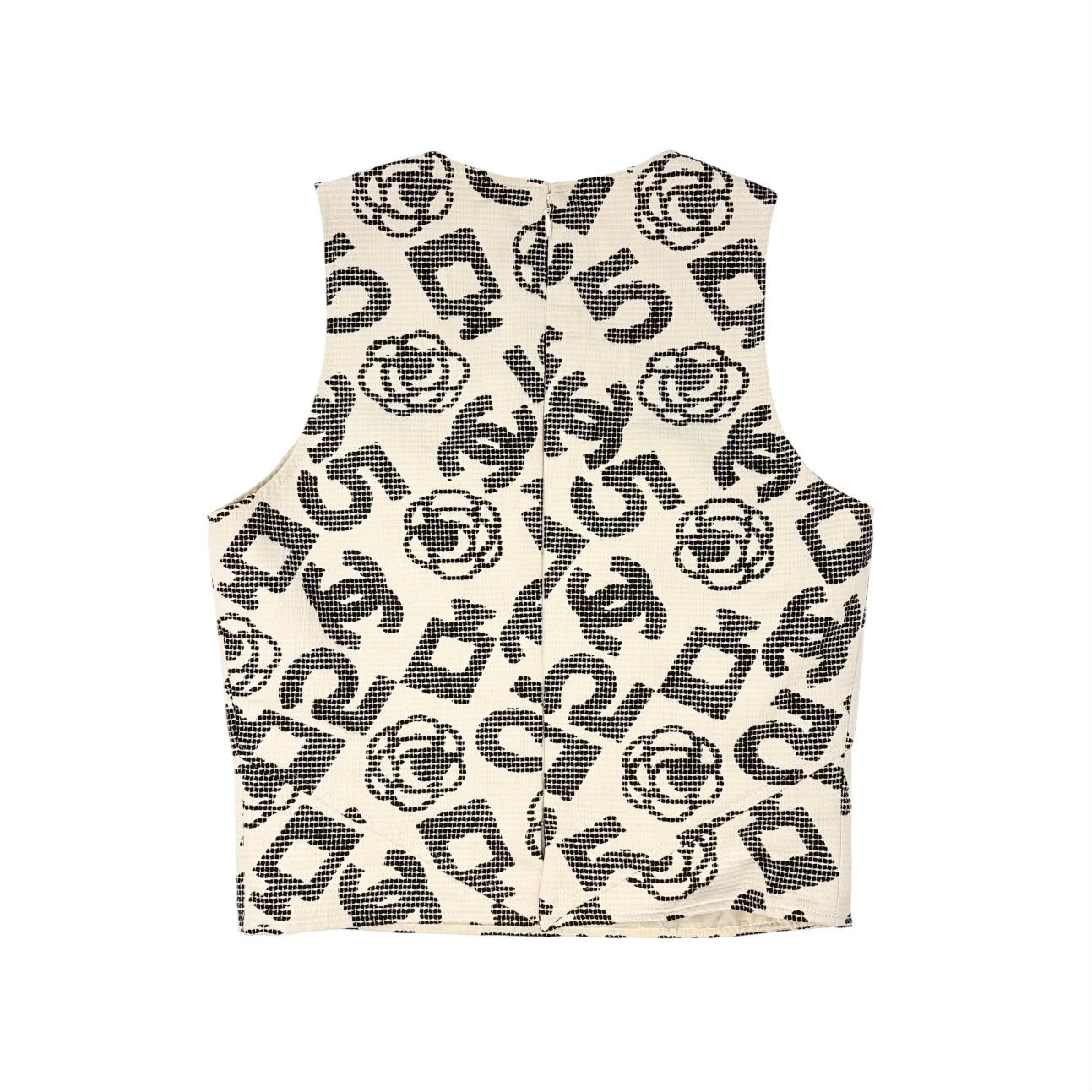 Chanel Textured Logo Tank Top