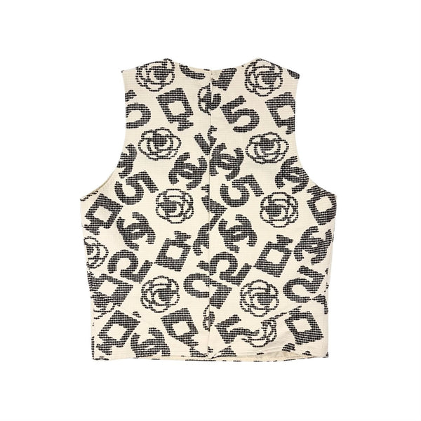 Chanel Textured Logo Tank Top
