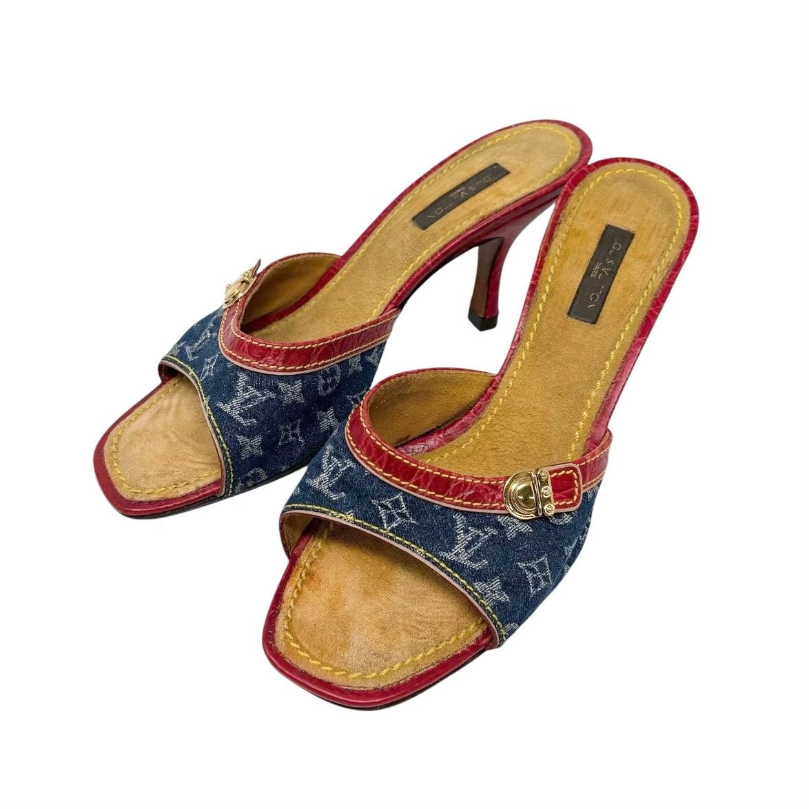 Louis Vuitton Denim Monogram Heels