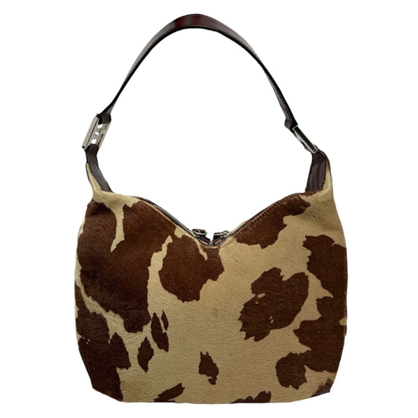 Fendi Brown Calfhair Shoulder Bag