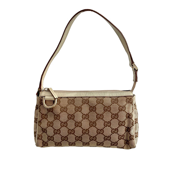 Gucci Beige Logo Shoulder Bag