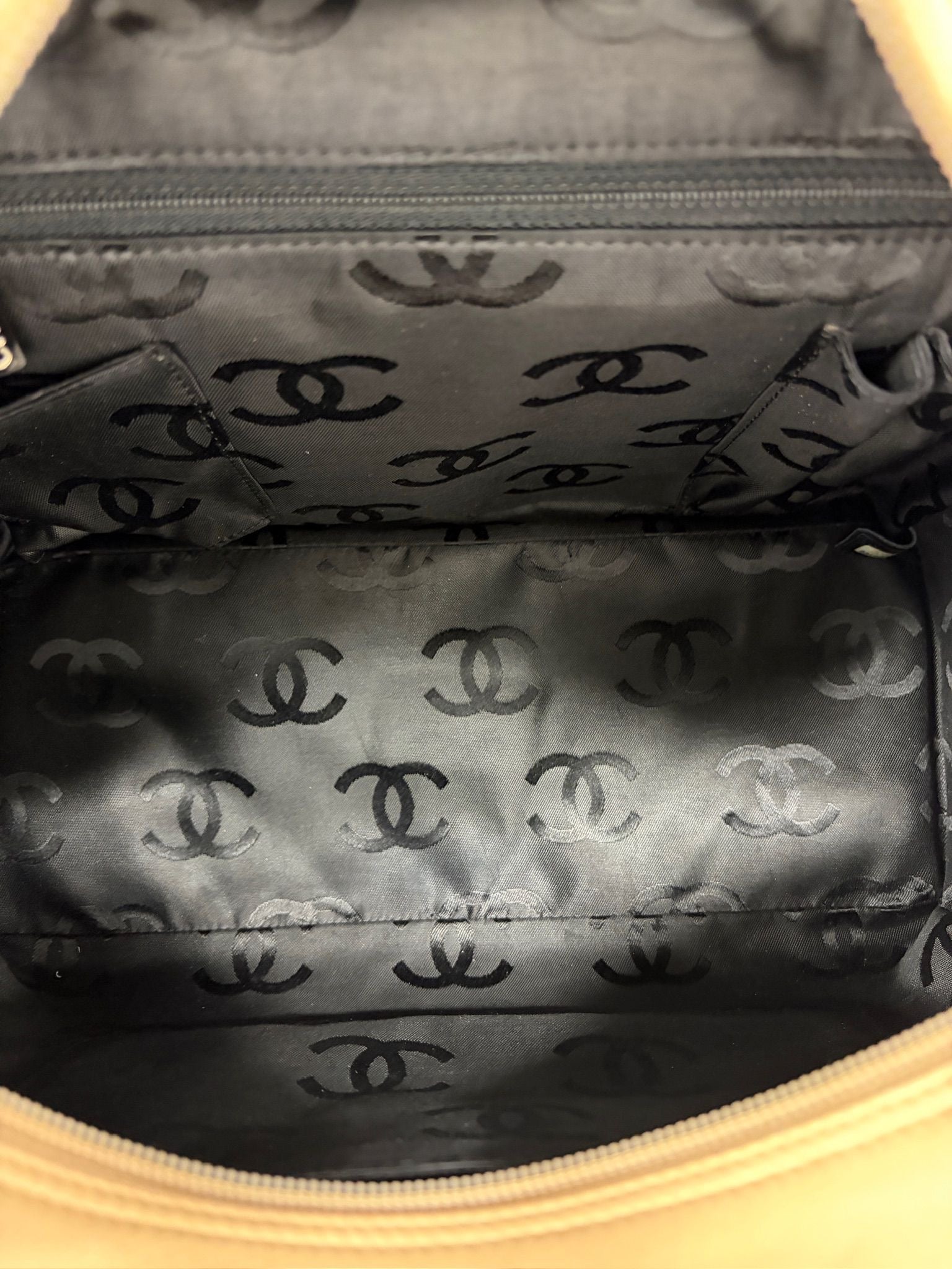 Chanel Tan Cambon Reporter Bag