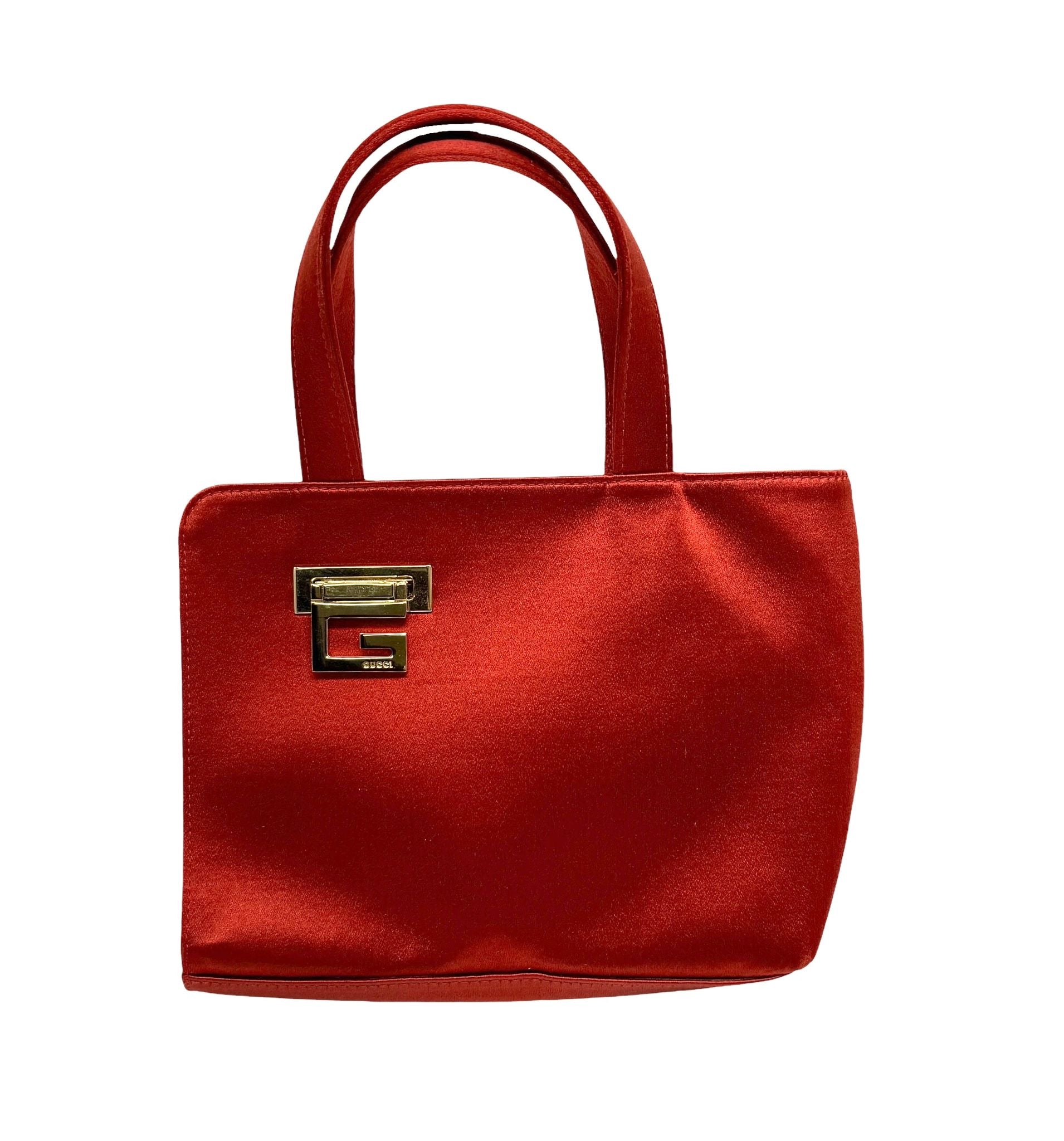 Gucci Red Satin Mini Bag