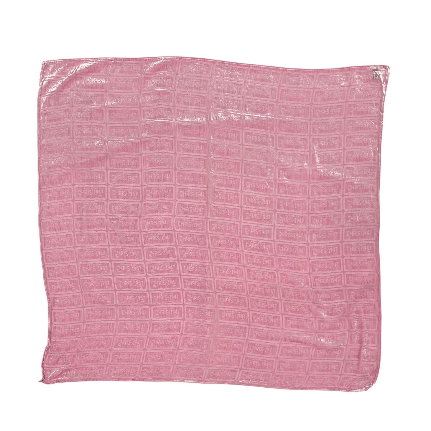 Dior Pink Cadillac Burnout Scarf