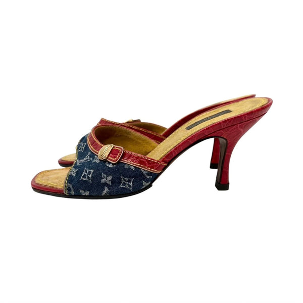 Louis Vuitton Denim Monogram Heels