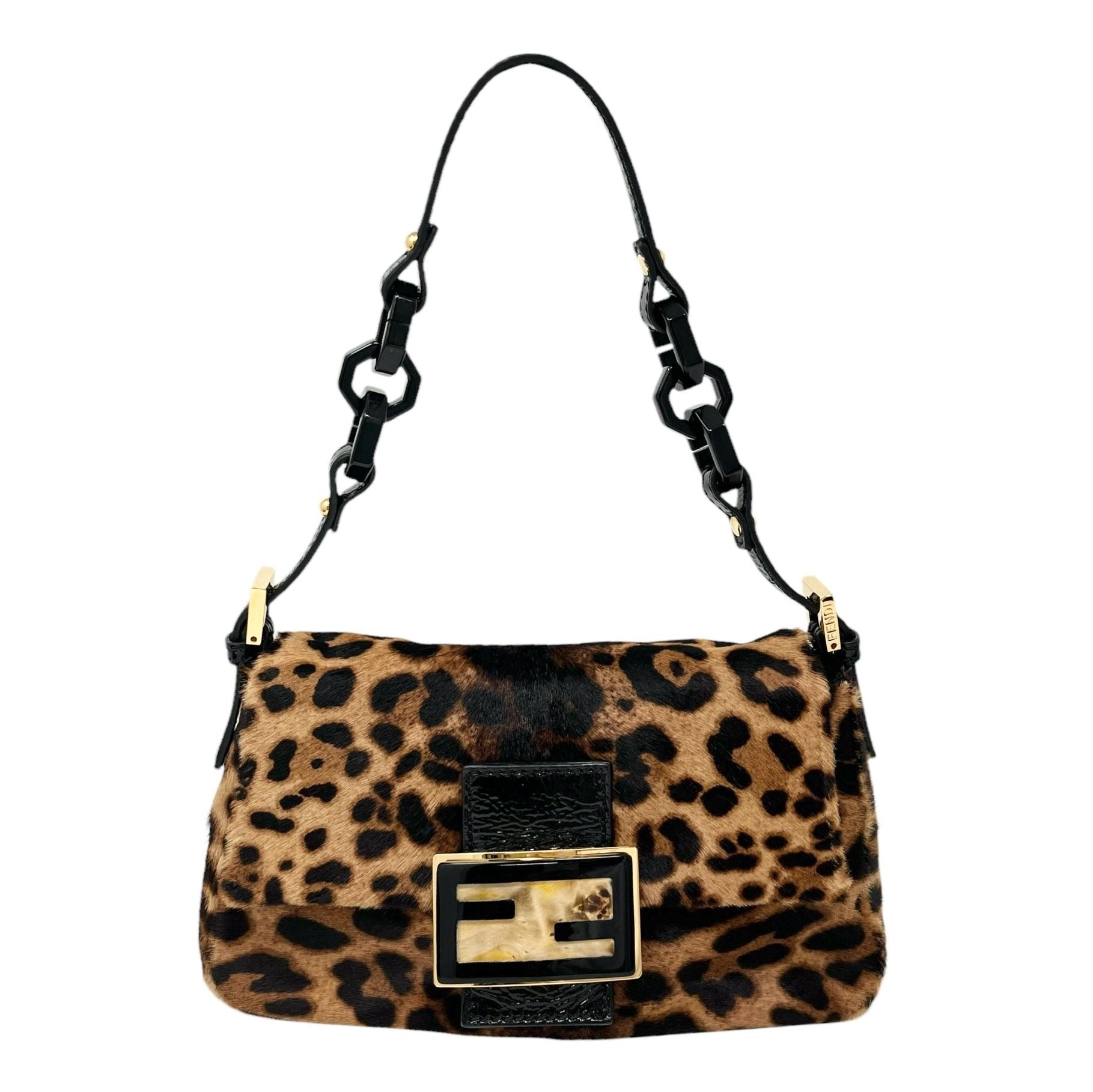 Fendi Cheetah Mama Mini Baguette Bag