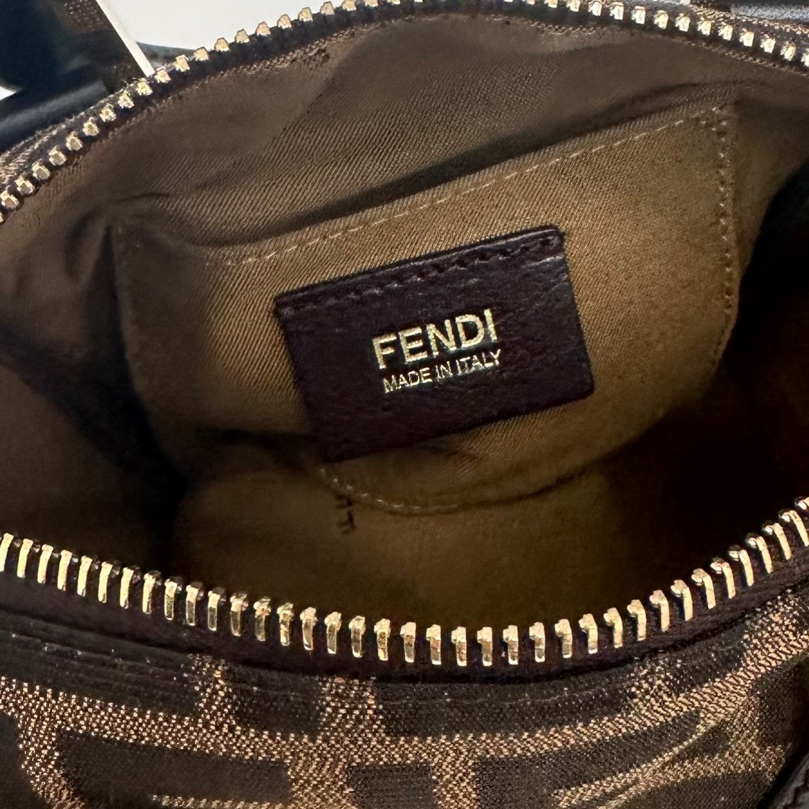 Fendi Brown Mini Boston Bag