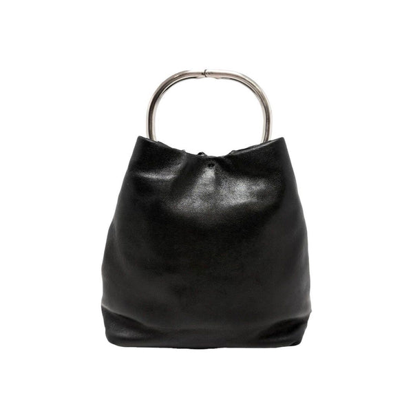 Prada Black Leather Mini Ring Bag