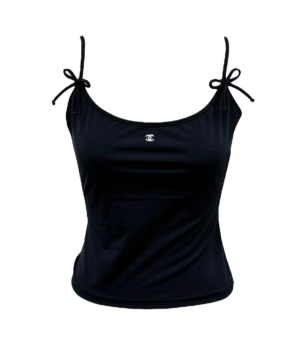 Chanel Black Stretch Tank Top