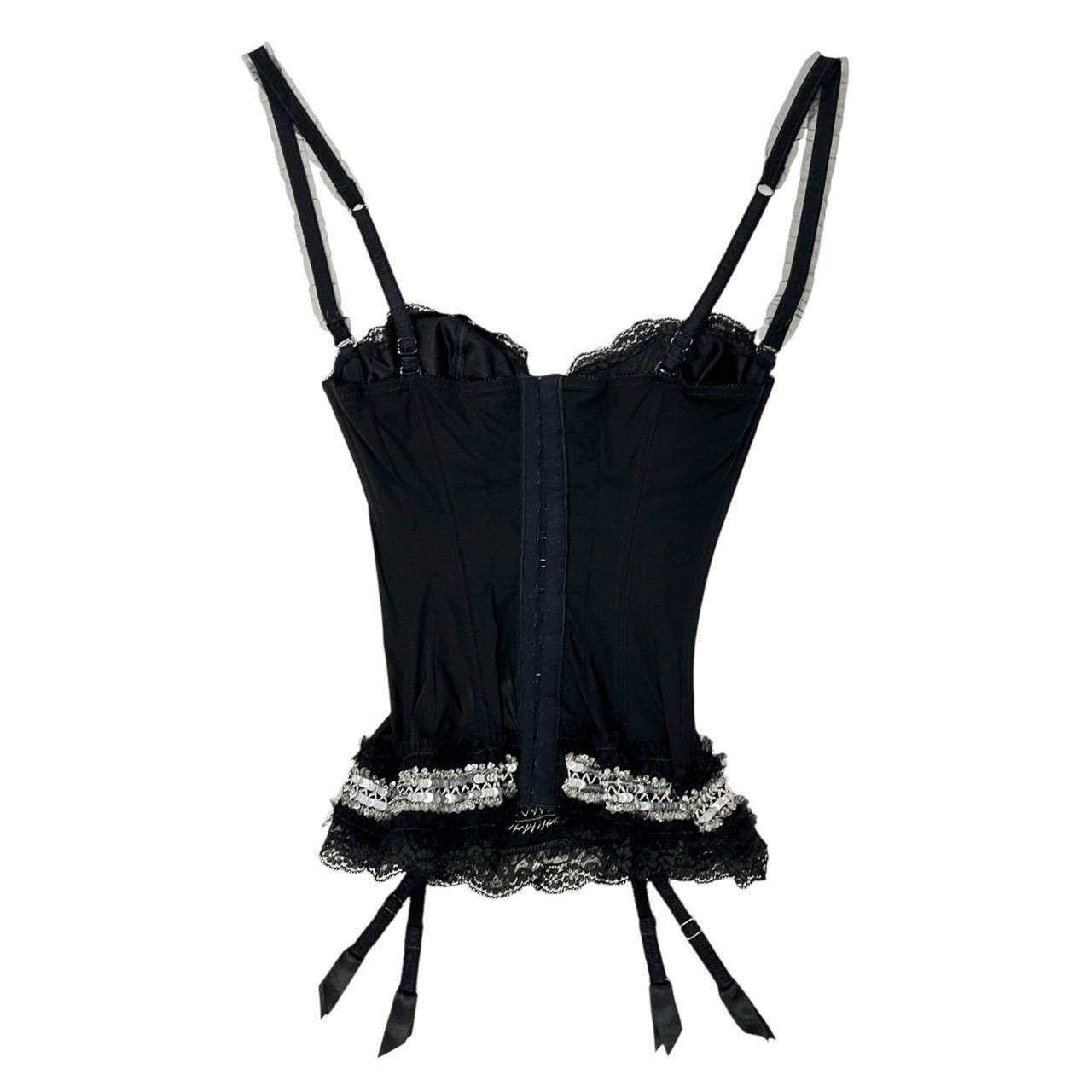 John Galliano ブラックキャミソール John Galliano Black Babydoll Corset – Treasures of NYC