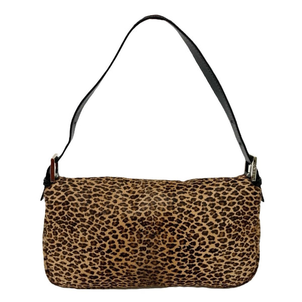 Fendi Cheetah + Red Baguette Bag