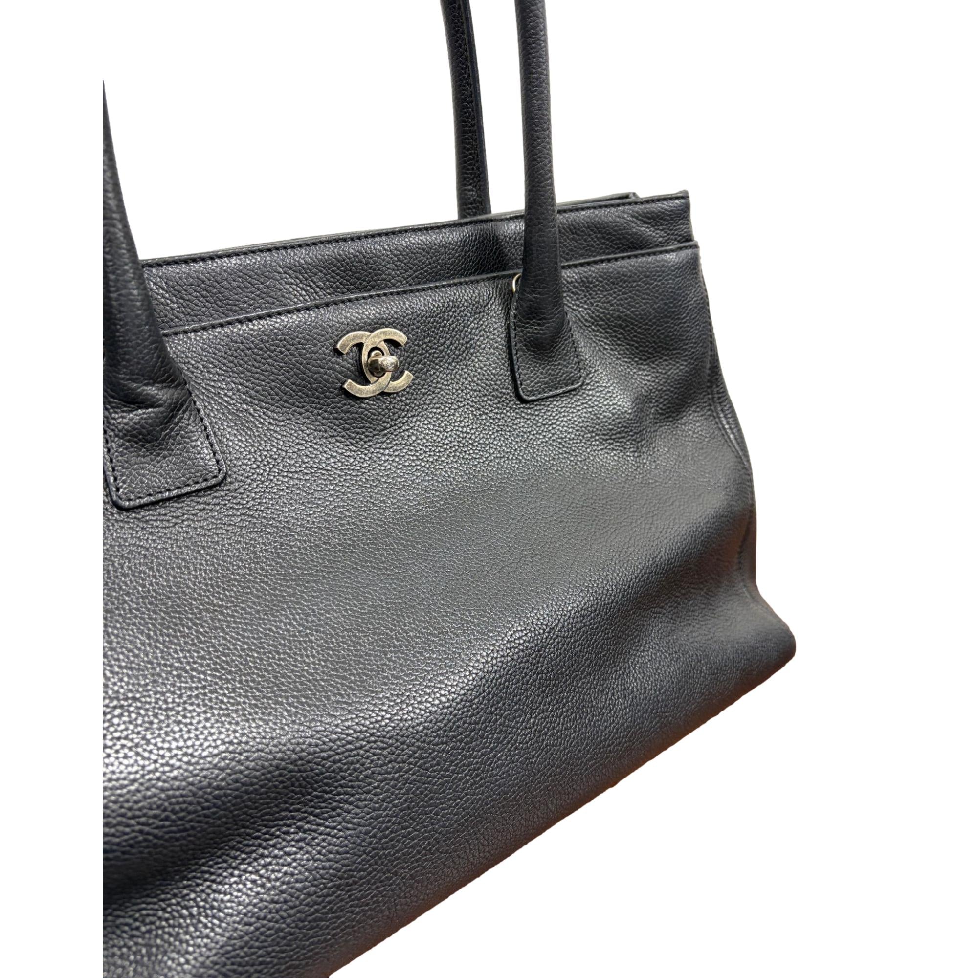 Chanel Black Caviar Cerf Tote