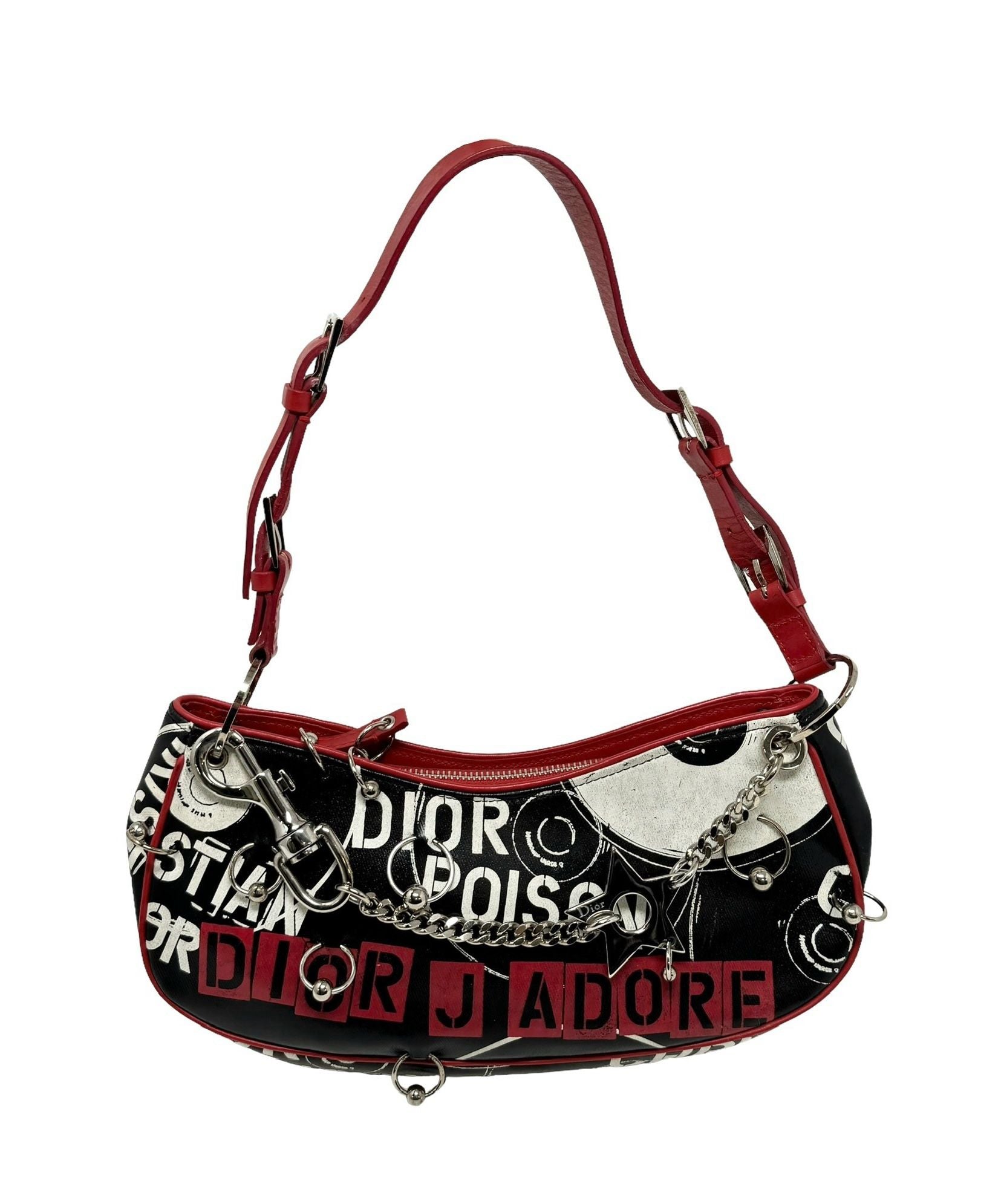 Dior Black Hardcore Pierced Shoulder Bag