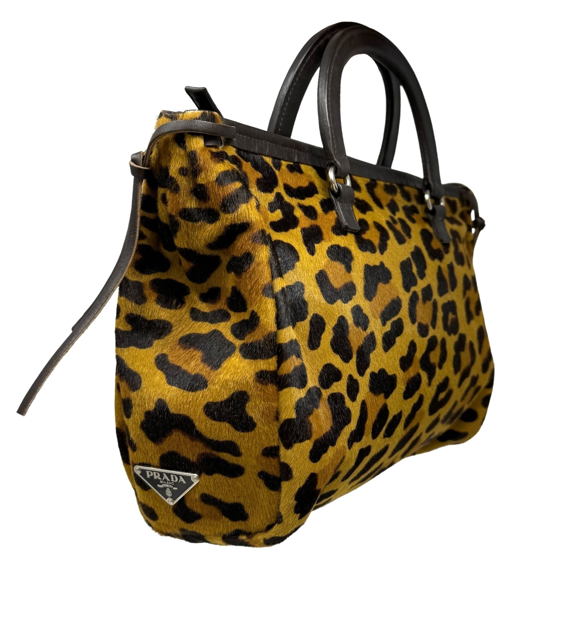 Prada Cheetah Top Handle Bag