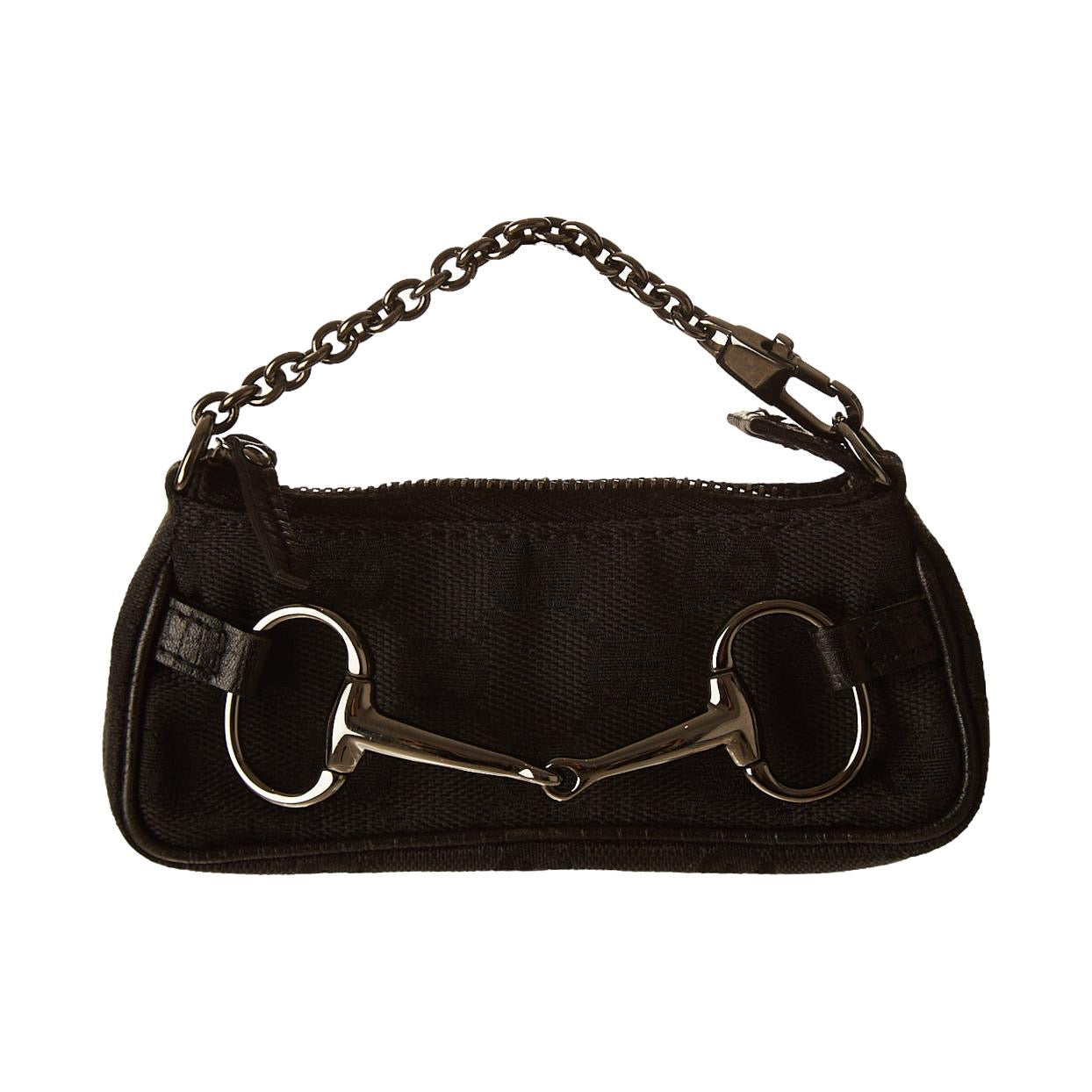 Gucci Black Horsebit Micro Bag