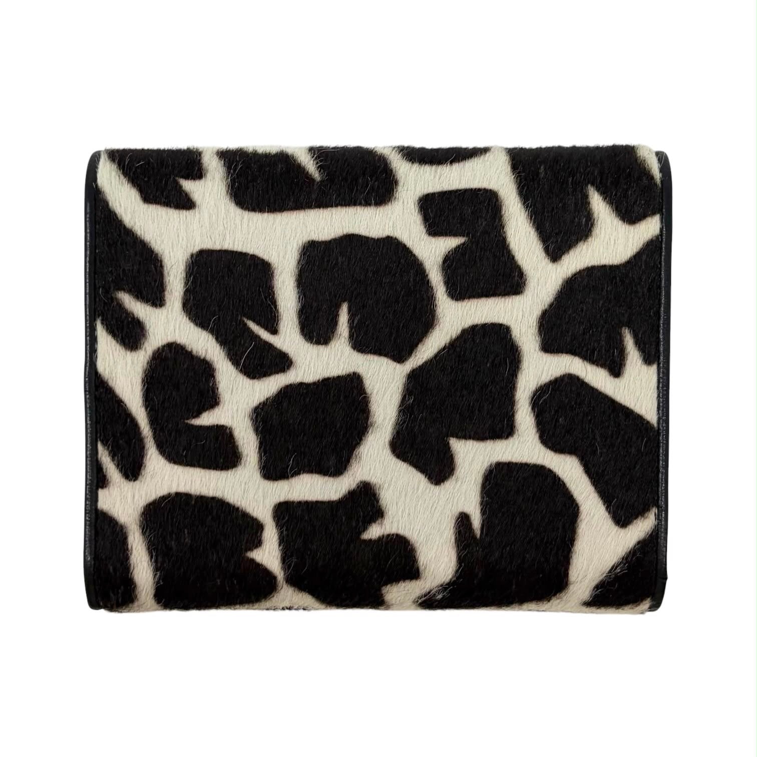 Prada Giraffe Calf-Hair Wallet
