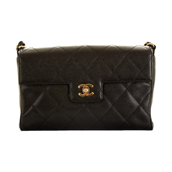 Chanel Black Caviar Flap Shoulder Bag