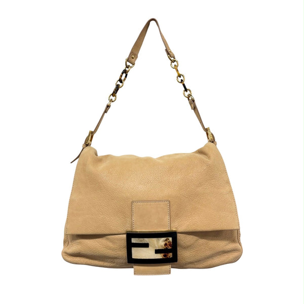 Fendi Tan Leather Mamma Baguette Bag