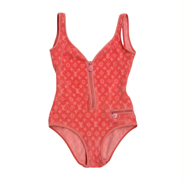 Louis Vuitton Pink Velour One Piece