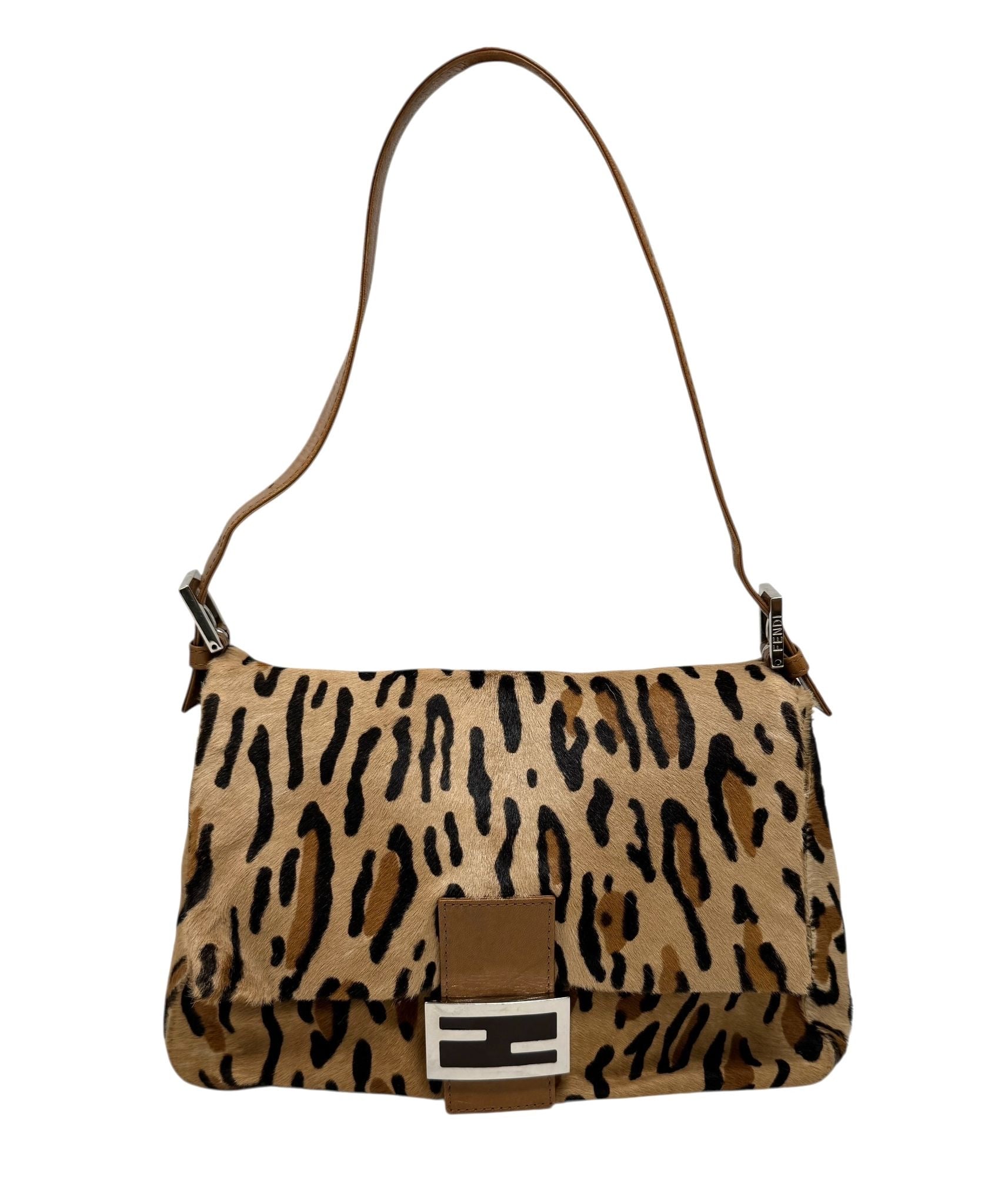 Fendi Cheetah Print Mama Baguette Bag