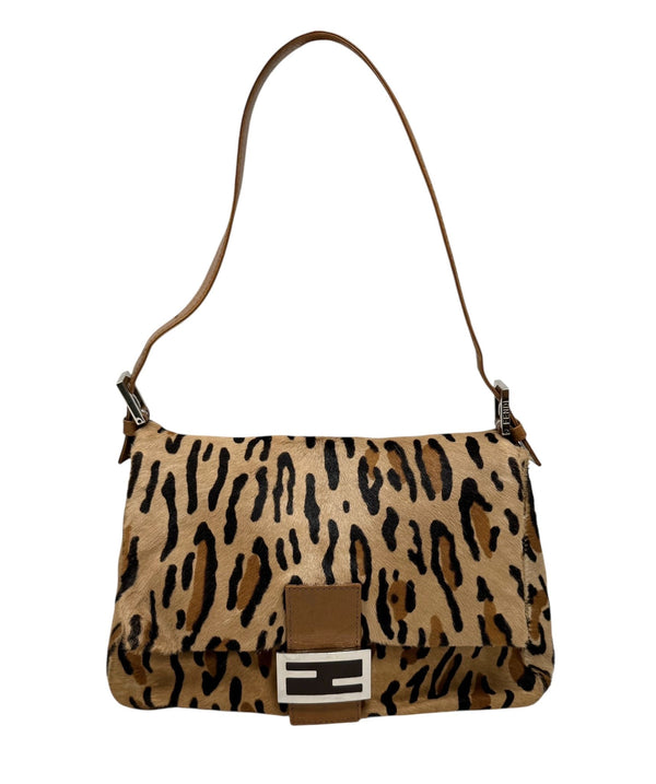 Fendi Cheetah Print Mama Baguette Bag