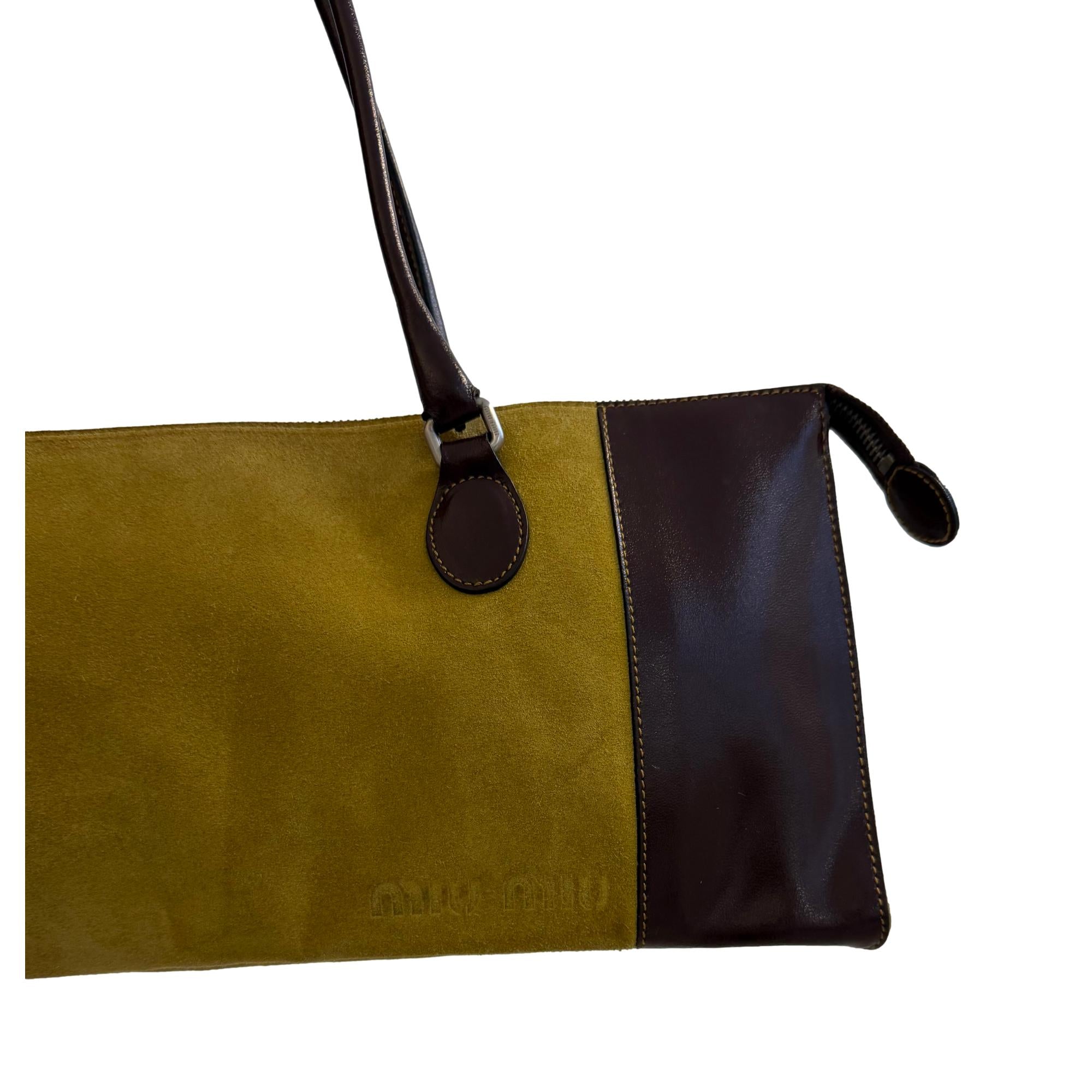 Miu Miu Suede Shoulder Bag