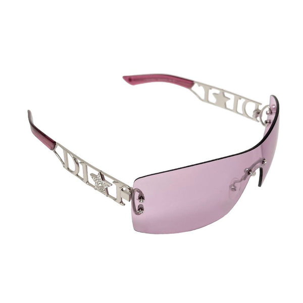 Dior Pink Star Rimless Sunglasses